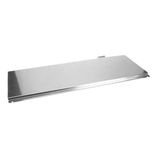 A metal lid for a Follett ice access bin.