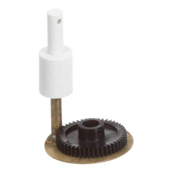 A black and white Merrychef stirrer antenna gear with a white tube.