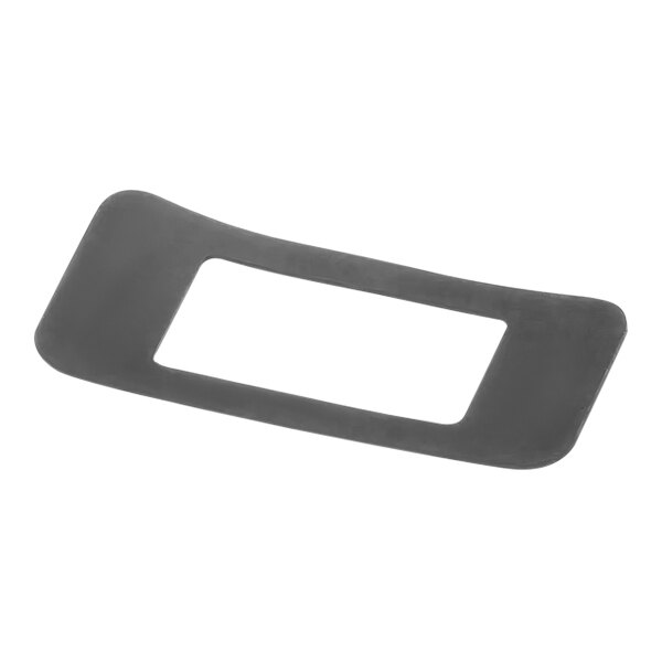 A grey rectangular gasket for a coffee machine spout.