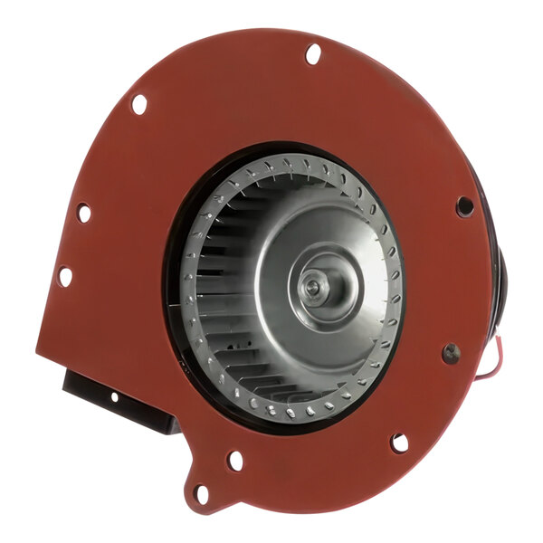 A red and silver blower motor for a Z-600-3967 food warmer.