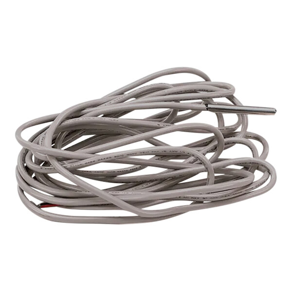 A gray thermistor probe cable with a red wire.