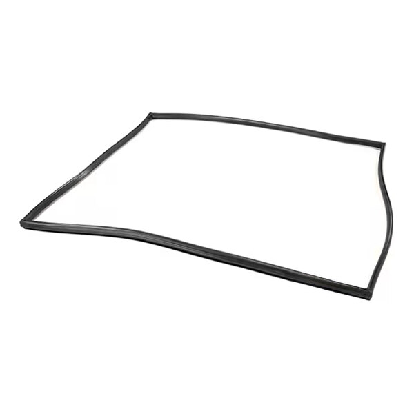 A black and white silicone rubber door gasket.