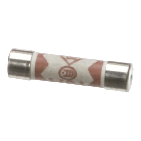 A close up of a Merrychef 13A HRC fuse with red and white design.