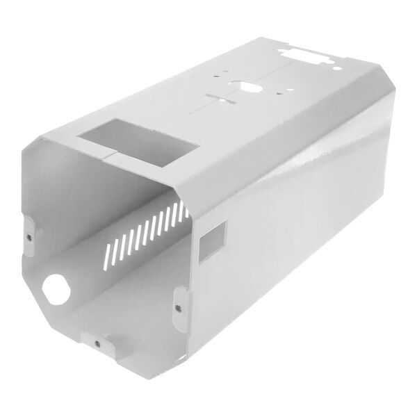 A white metal Anfim housing panel with holes.