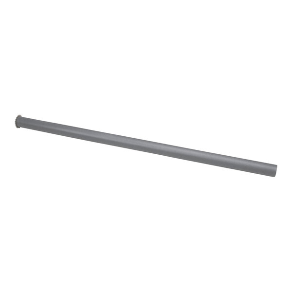 A long metal rod with black handles on the ends.