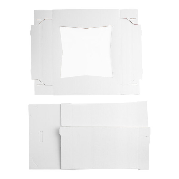 A white rectangular Southern Champion cake box with a window.