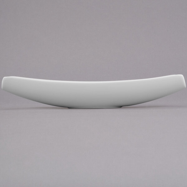 A Libbey Royal Rideau white porcelain canoe plate.