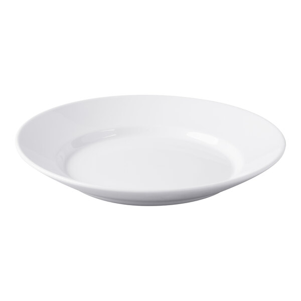 Libbey Slenda 41 oz. Royal Rideau White Round Porcelain Entree and Pasta Bowl - Sample