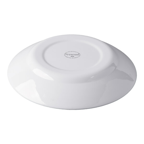 Libbey Slenda 41 oz. Royal Rideau White Round Porcelain Entree and Pasta Bowl - Sample