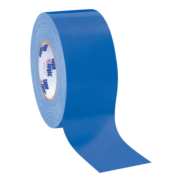 A roll of blue Tape Logic duct tape.