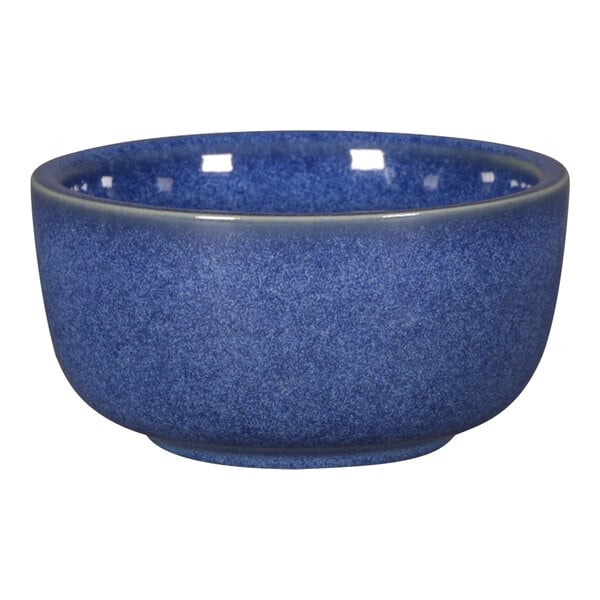 A cobalt blue RAK Porcelain ramekin.