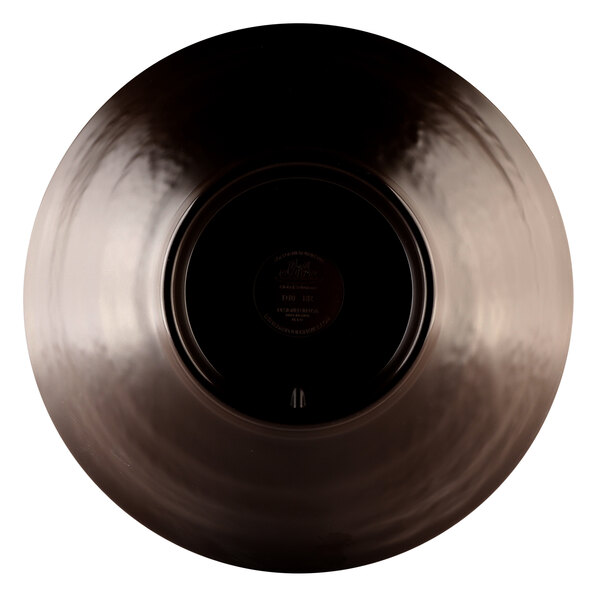 An Elite Global Solutions lizard-colored melamine bowl with a circular surface.