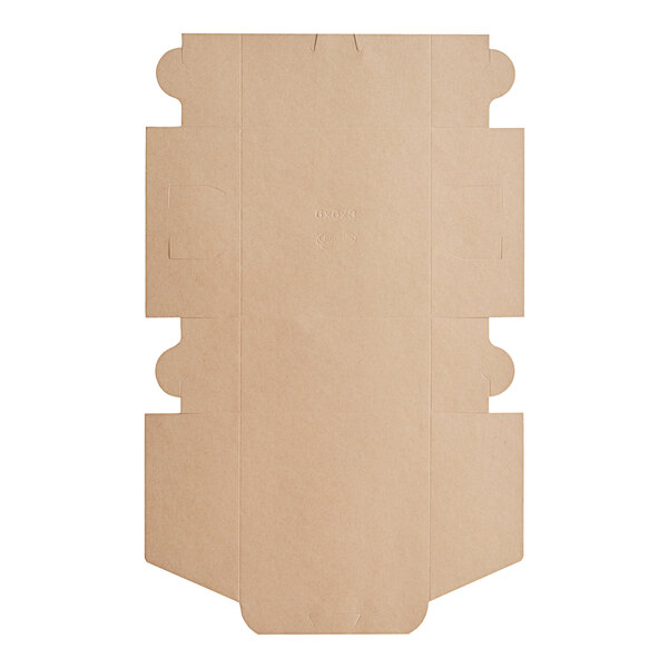 A brown cardboard Southern Champion pie box with cut out sides.