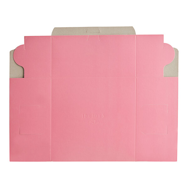 A pink rectangular box with white text.