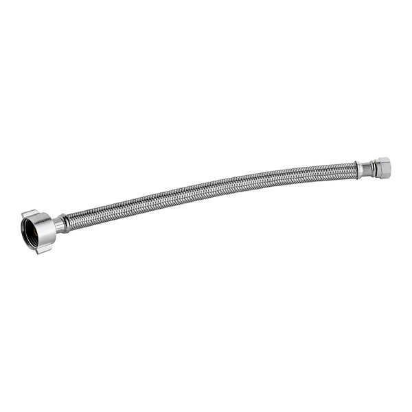 The Eastman Steel-Flex braided stainless steel toilet connector hose with nuts on the ends.
