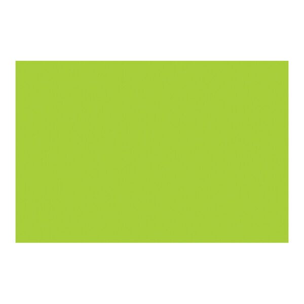 A green rectangular inventory label with a white background.