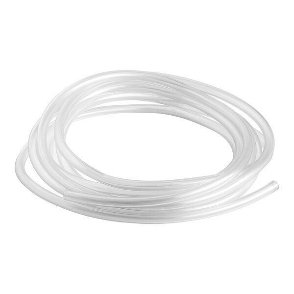 Clear PVC vinyl tubing.