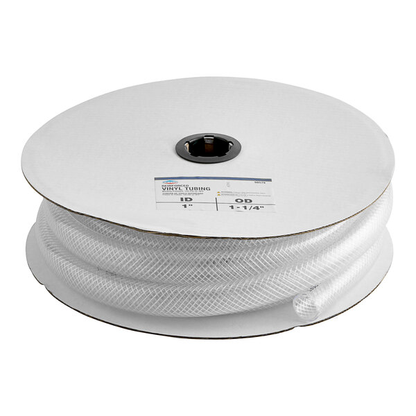 A roll of white Eastman vinyl tubing.