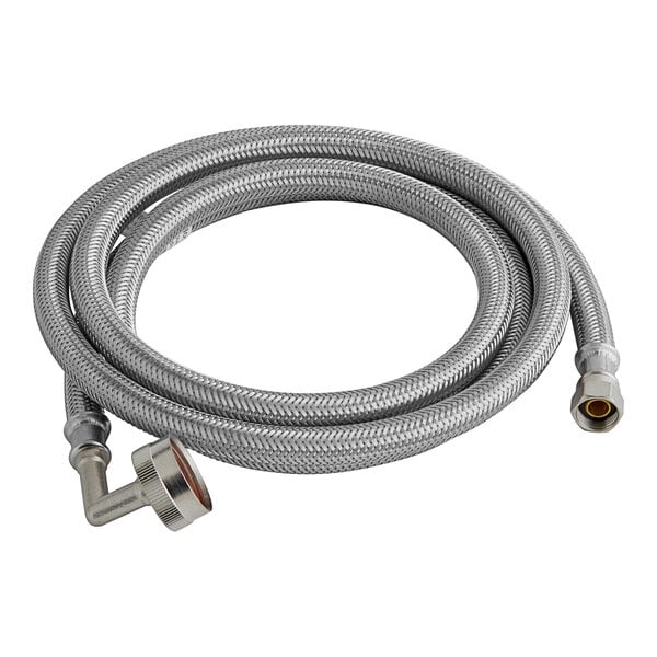 A Steel-Flex stainless steel hose with a hose connector.