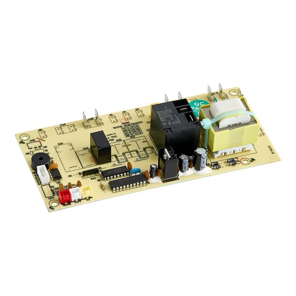 A close-up of an Avantco mainboard for a commercial refrigeration controller.