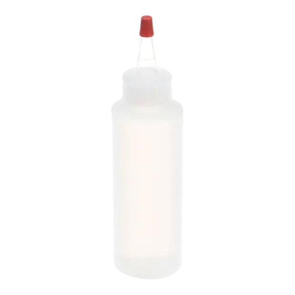 A white plastic bottle of Sterling Multimixer 4 oz. Spindle Oil with a red cap.