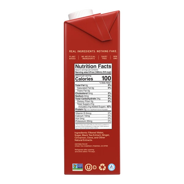 Stash Double Spice Chai Latte Black Tea Concentrate 32 fl. oz.