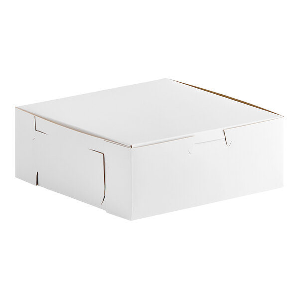A white Southern Champion bakery box with a lid.
