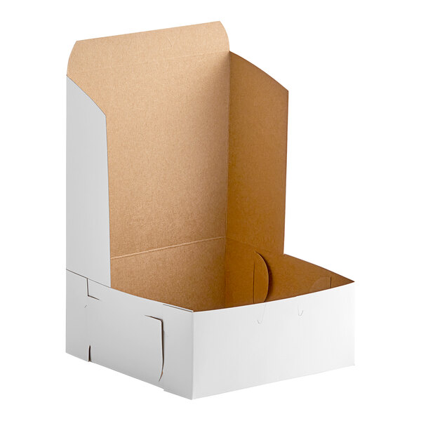 A white Southern Champion pie and bakery box with a brown lid.