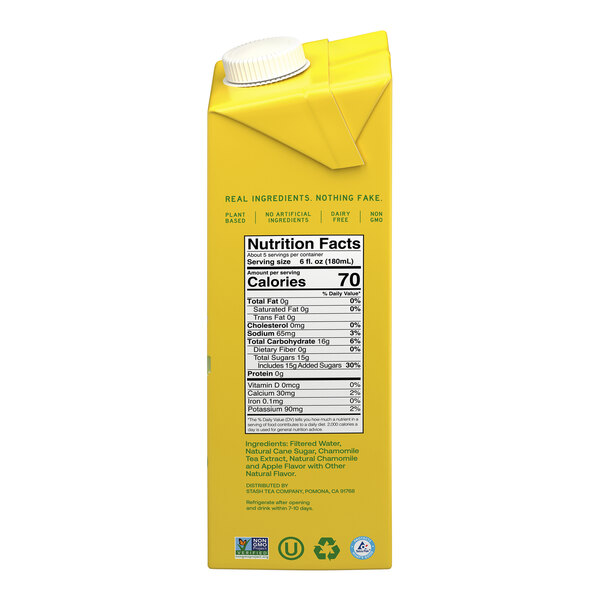Stash Apple Chamomile Latte Herbal Tea Concentrate 32 fl. oz. - 6/Case