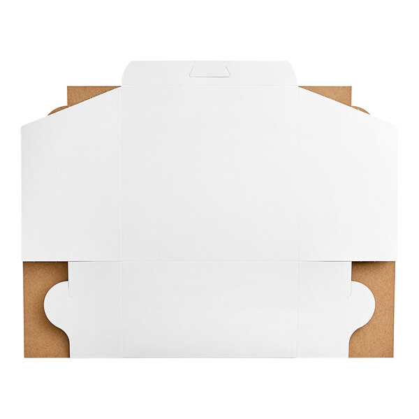 A white Southern Champion cake box with a lid.