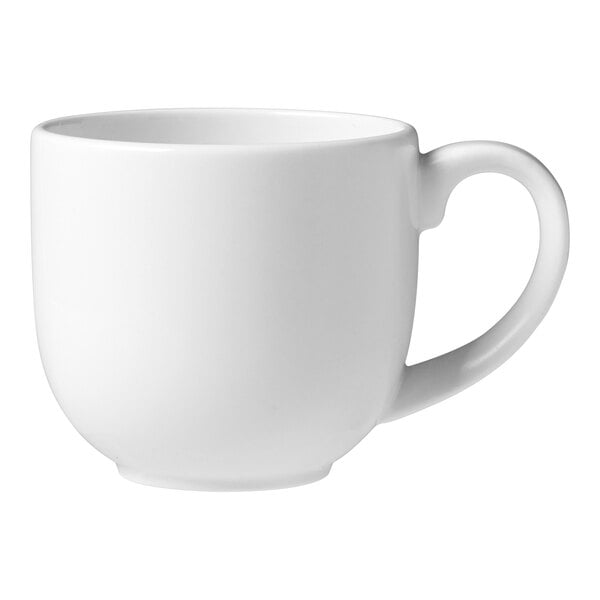 A white Steelite Performance Taste mug with a handle.