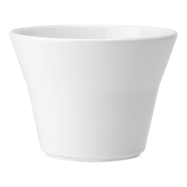 A white Steelite Performance Liv stack bowl.