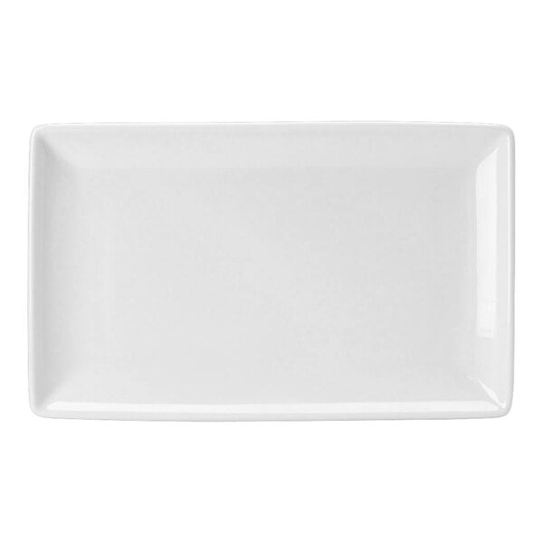 A white rectangular Steelite Performance Taste tray.