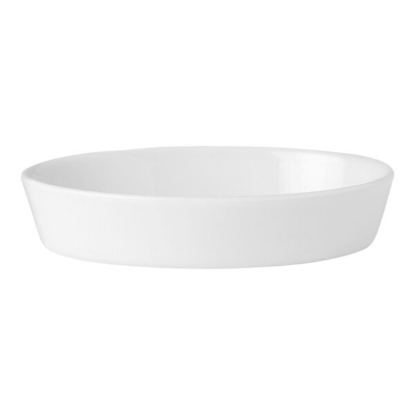 A white Steelite Performance Simplicity oval dish.