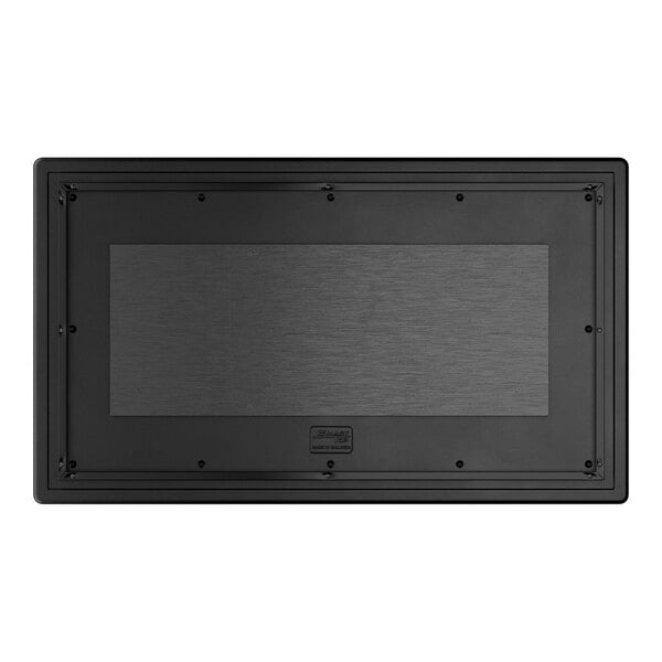 A rectangular table top with a textured canyon painted faux metal finish.