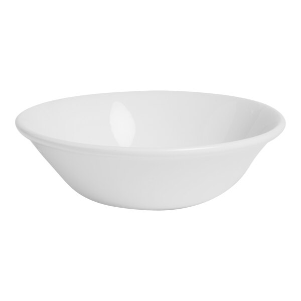 A close-up of a Steelite Performance Simplicity white bowl.