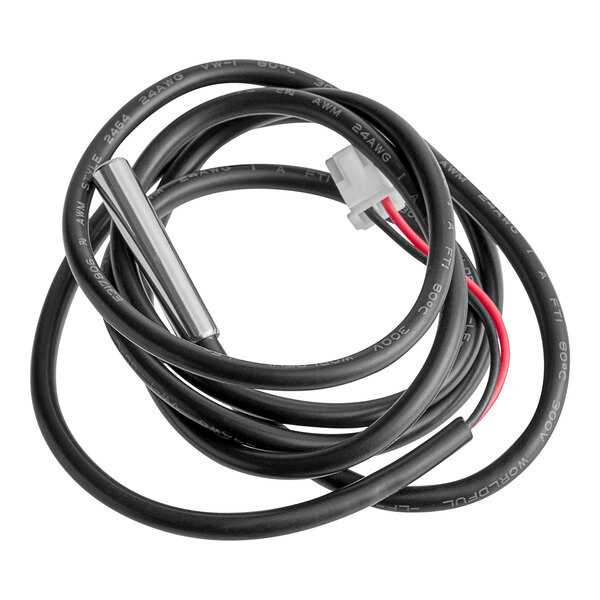 An Avantco evaporator probe with a black and red wire.