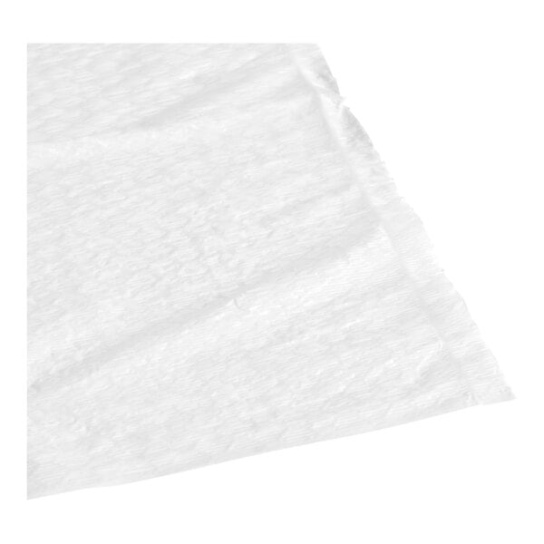 A white plastic bag on a white background.
