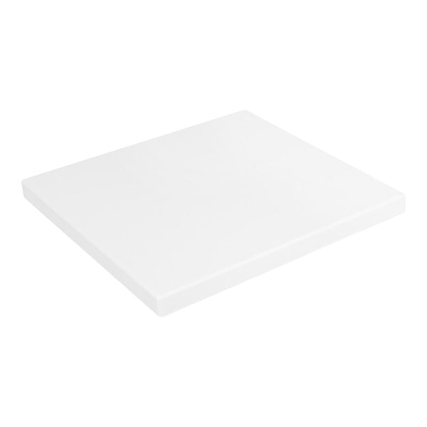 An American Tables & Seating white square table top on a white background.