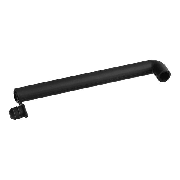 An Avantco black drain pipe tube with a hole and black handle.