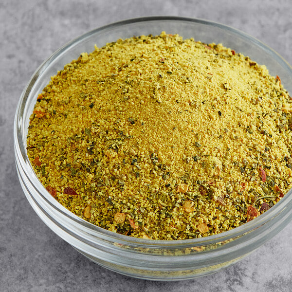 A bowl of Badia Mango Pepper seasoning.