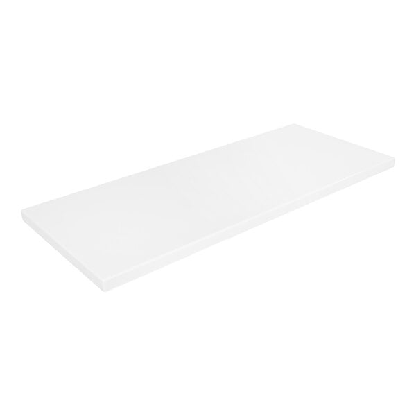 A white rectangular American Tables & Seating table top.