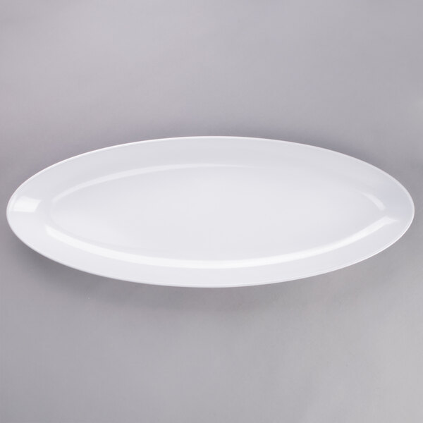 A white oval Siciliano platter.