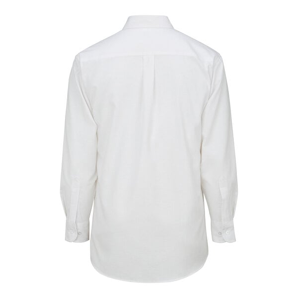 A white Edwards long sleeve dress shirt with buttons.