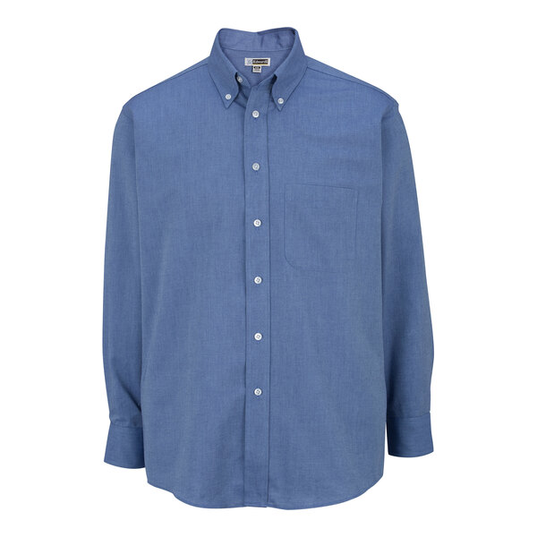 A Edwards French Blue long sleeve button up shirt.