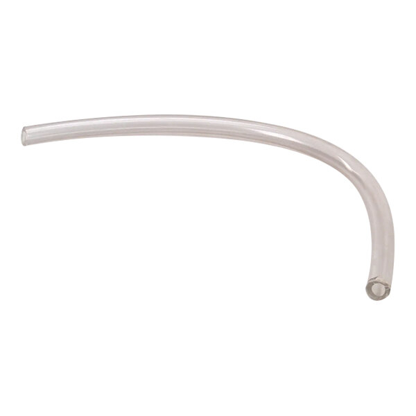 A clear plastic tubing with a hole in the middle.