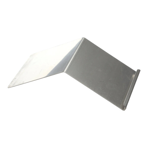A metal corner with a white background.