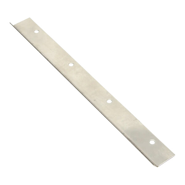 A metal bar with holes, the Scotsman A24155-001 Curtain Stiffener.