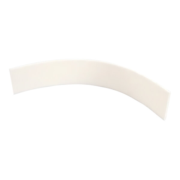 A white curved piece of plastic.