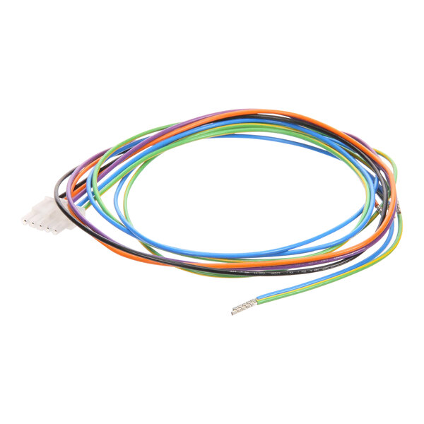 A close-up of the Rational Control Cable with multicolored wires.